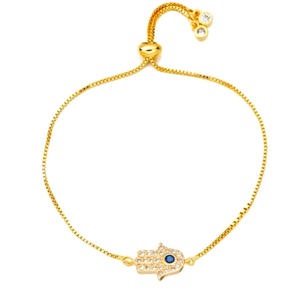 Eye Candy 18K Hamsa Pendant Bracelet‎